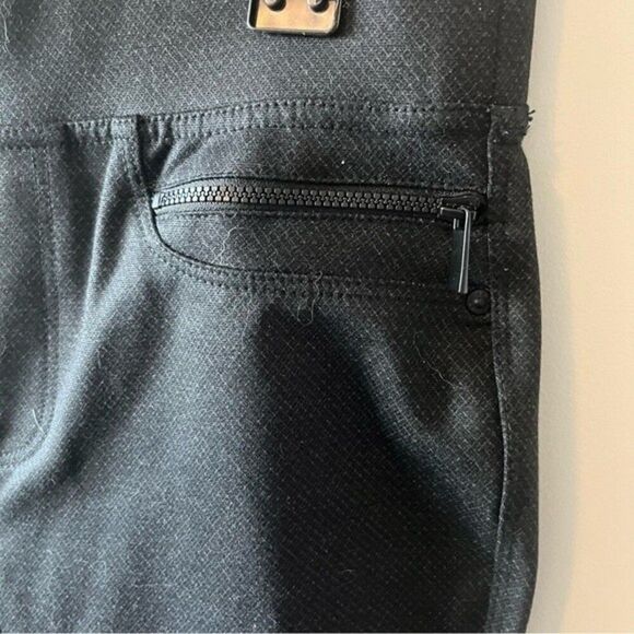 DKNY JEANS Elastic Waist Trousers with Subtle Pattern Size Small - Picture 3 of 5